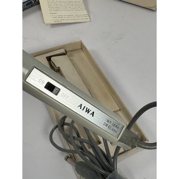 Vintage Dynamic Microphone AIWA DM-61 Lost Of 2 - Picture 4 of 6